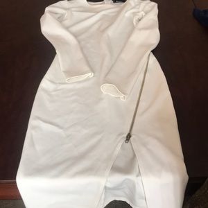 Cream fitted Dress